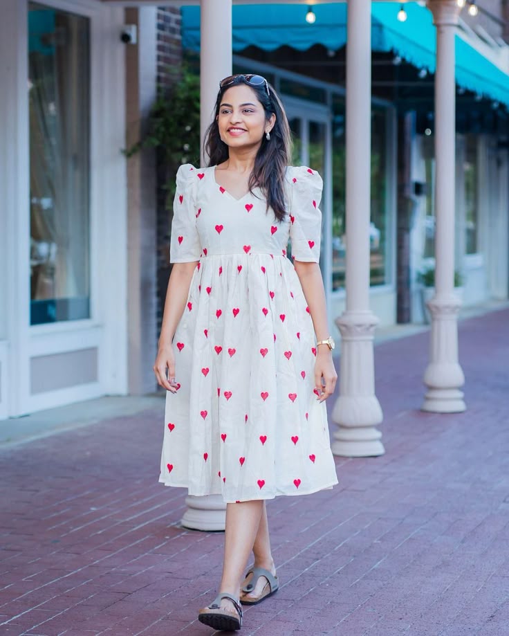 Heart mini dress for women