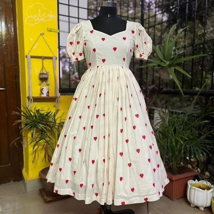 Heart mini dress for women