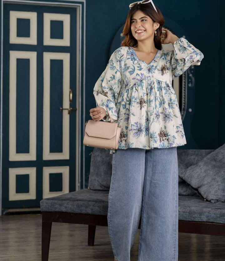 Kantha patter trending printed top