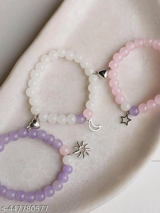 Octagon Hub Star Moon Sun Beads Bracelet