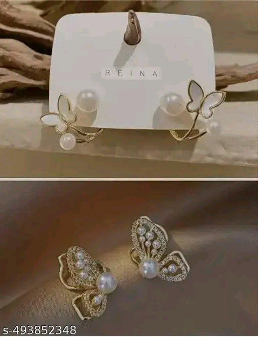 Combo Pack Of 2 Korean Design Earrings