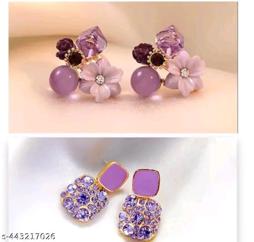 Treandy  Combo pack of 2 Korean Earrings