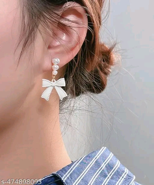 Korean Style Pearls Drop Earrings