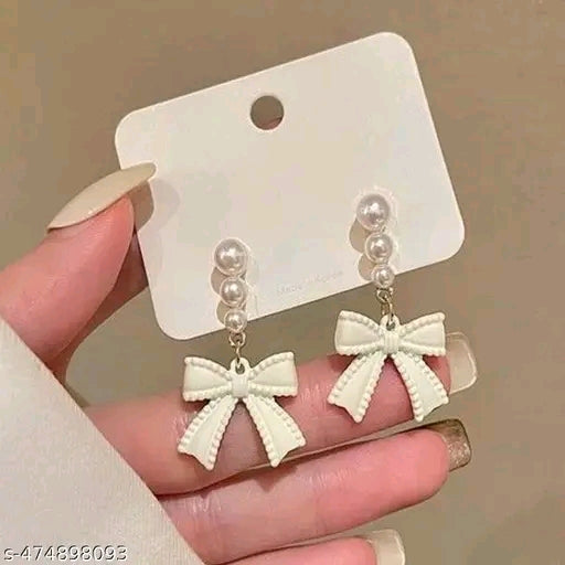 Korean Style Pearls Drop Earrings