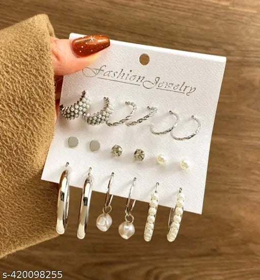 Silver Plated  Earring Set