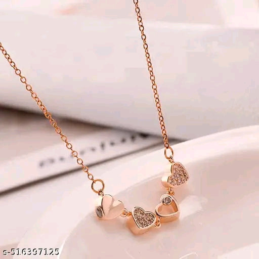 ROYATTO Japanese & Korean Stylish Heart Necklace