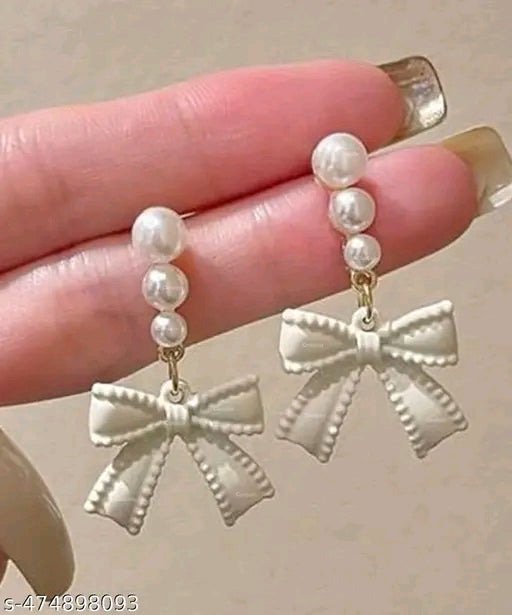 Korean Style Pearls Drop Earrings