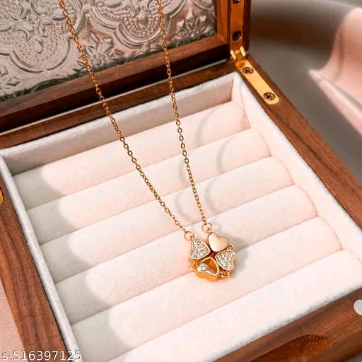 ROYATTO Japanese & Korean Stylish Heart Necklace