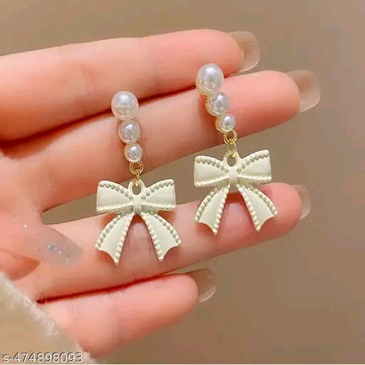 Korean Style Pearls Drop Earrings